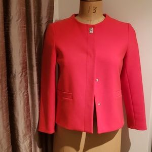 Coral red blazer